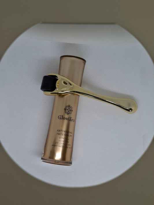 Beauty Set-Glow Era Face Serum with Snail & Derma Roller
