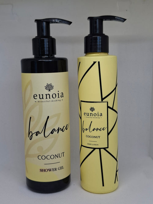 Eunoia Coconut Shower Gel 300ml & Body Lotion 200ml