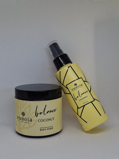 Eunoia Coconut Body Scrub 250ml & Body mist 100ml