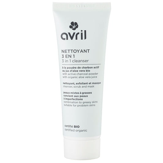 Avril Μασκα Ενεργού Άνθρακα 3 σε 1, 50ml
