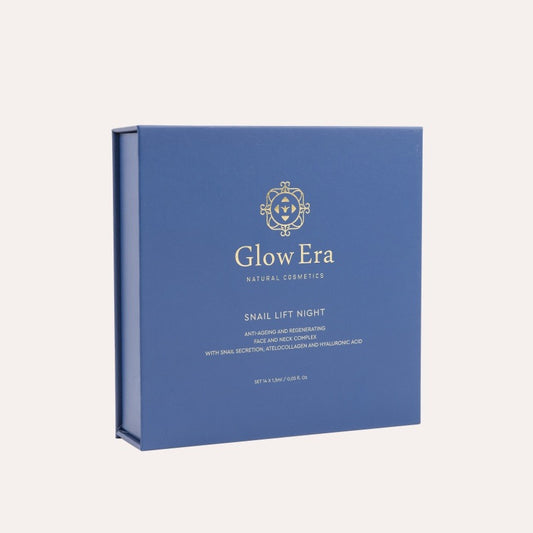 Αμπούλες Προσώπου Glow Era για Ανάπλαση με Έκκριμα Σαλιγκαριού Helix Aspersa, φυσική σύνθεση 99%, set 14 X1,5ml